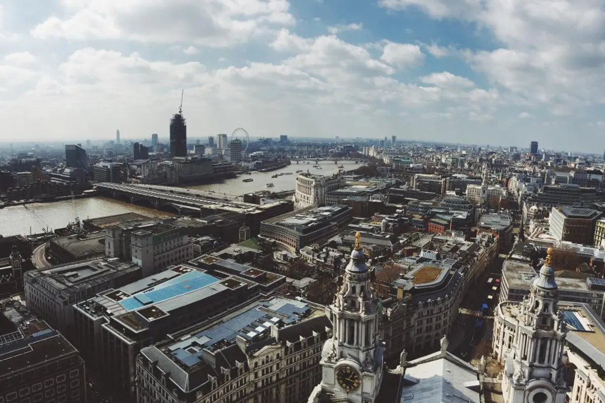 Vista aérea de Londres